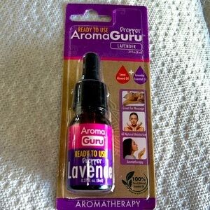 Aroma Guru .27oz Lavender Aromatherapy Dropper - New. Sealed